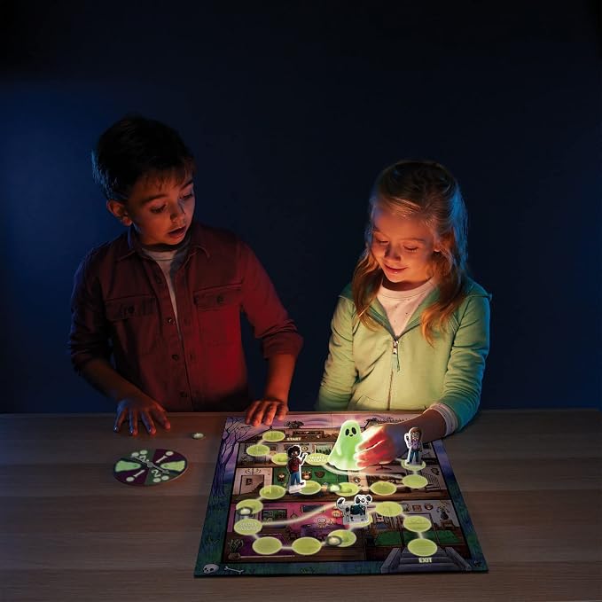 Peaceable Kingdom Ghost in the Attic - Cooperative Board Game for Family Game Night – Unique Glow-in-the-Dark Board Game - Great for Kids Ages 5 & Up