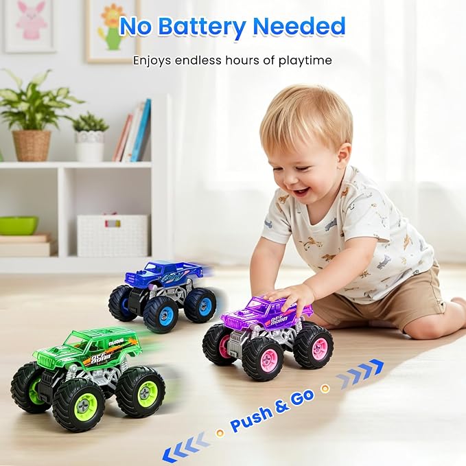 Take Apart Monster Truck Toys for Kids Age 4-7, STEM Monster Trucks | Electric Drill & Storage Box, Educational Building STEM Toys for Kids, Christmas & Birthday Gifts for Boys Girls 3-5 4-8