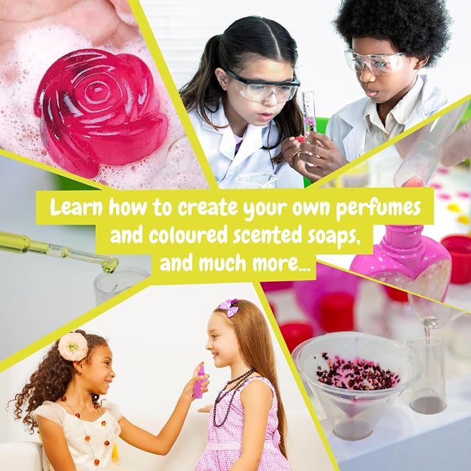 Science4you Perfumes & Soaps - Perfume and Soap Making Kit for Kids - Educational Science Kits with 12 Science Experiments - Craft Sets for Girls and Boys - Science Kits for Kids Age 8 9 10+