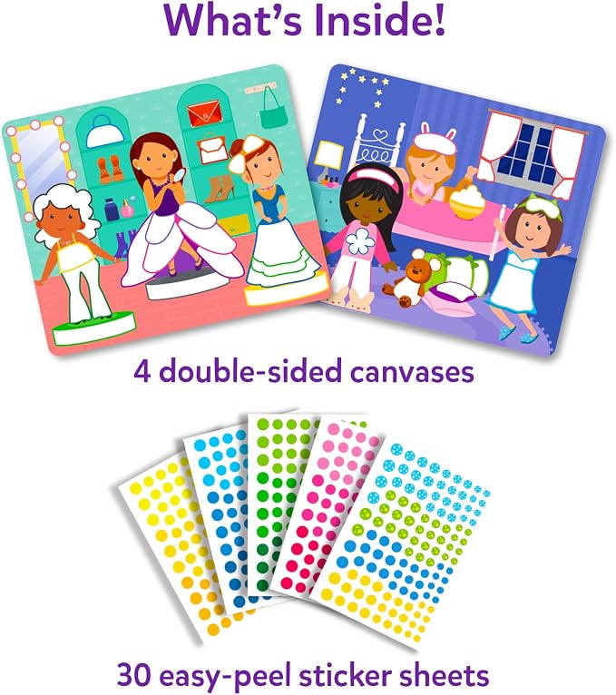 Skillmatics Dot It Sticker Art – Dress Up, Travel Toy, Craft Kit for Kids | 500+ Stickers, Craft Kits, DIY Scrapbooking Activity, Gifts for Toddlers, Boys & Girls Ages 3–7