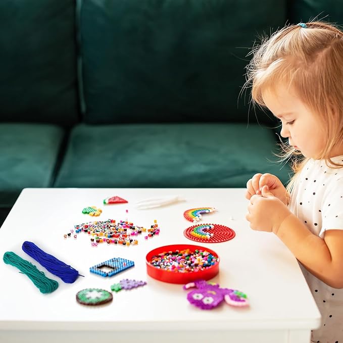 Timgle 400 Pcs Colored Tipped Beading String for Kids Jewelry Making | Lacing Yarn Ideal for Weaving Stringing Projects, Necklace Cord Supports Motor Skills Development, Creative Arts Supplies