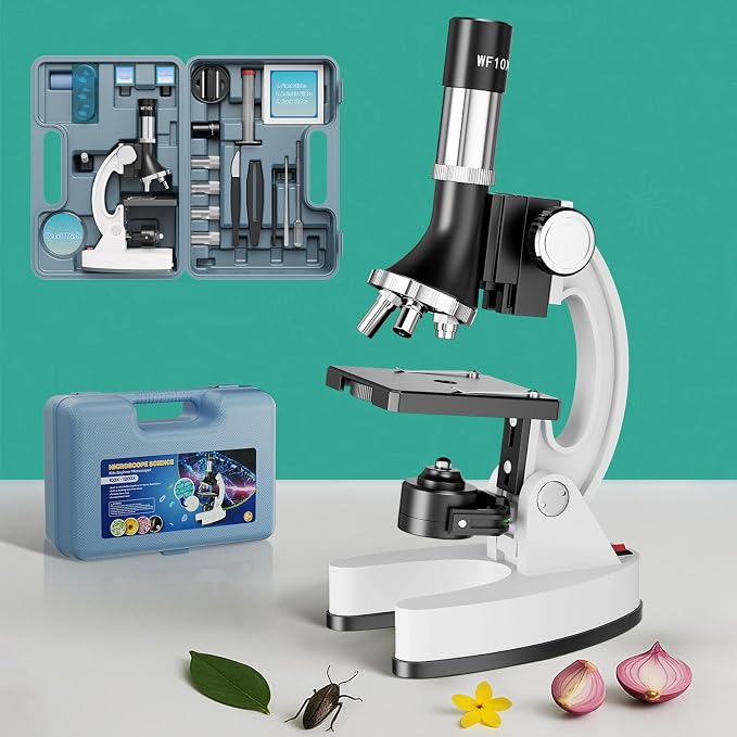 Science Kit Microscope for Kids 8-12: Science Experiments Set for Kids 6-8