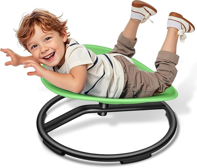 FERUERW Spinning Chair for Autistic Kids, Autism Sensory Products | Sensory Toy Gifts for Children with ADHD/Autism, 220LBS Weight Capacity, Training Body Coordination, 3+ Years (Light Green)