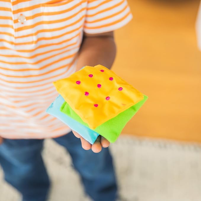 Educational Insights Sensory Squares - Sensory Toys for Toddlers, Textured Bean Bags for Classroom, Toddler Classroom Must Haves, Preschool and Kindergarten Learning Materials, Kids Ages 4+