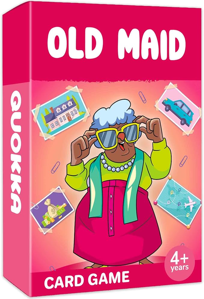 Quokka Old Maid Card Game for Kids Ages 4–8 – Fun Family Game with Cute Characters, Perfect for Travel, Playdates, Family Time – Educational & Engaging Playing Cards for Kids, Fast to Play