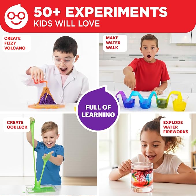 Doctor Jupiter My First Science Experiments Kit for Kids Ages 4+ | Birthday Gift Ideas for Boys & Girls 4, 5, 6, 7, 8 Year Olds, Science Kits for Kids Ages 5-7, STEM Educational Toys