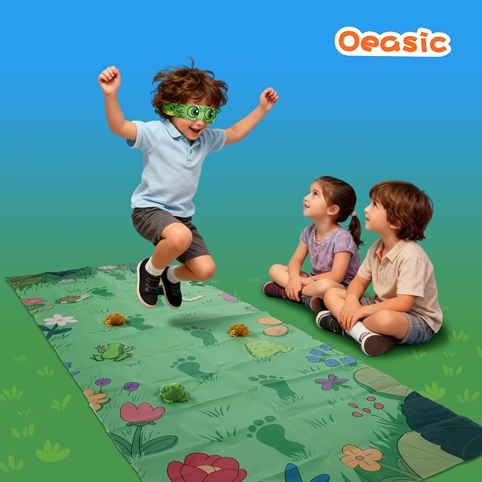 Don't Step in Frogs Board Games, Gifts for Kids Ages 4+