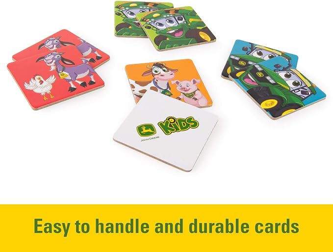 John Deere Kids Matching Game - Farm Themed Memory Game for Toddlers and Kids - John Deere Toys - Preschool Games and Learning Activities - 27 Matches - Ages 3 Years and Up | For Toddlers And Kids, Preschool Games And Learning Activities, John Deere To...