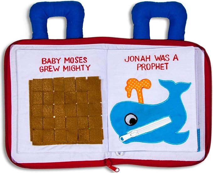 My Growing Season My Bible Quiet Book Interactive Fabric Activity for Kids | Educational Christian Toy for Toddlers & Preschoolers | Travel-Friendly and Sensory-Rich Soft Book