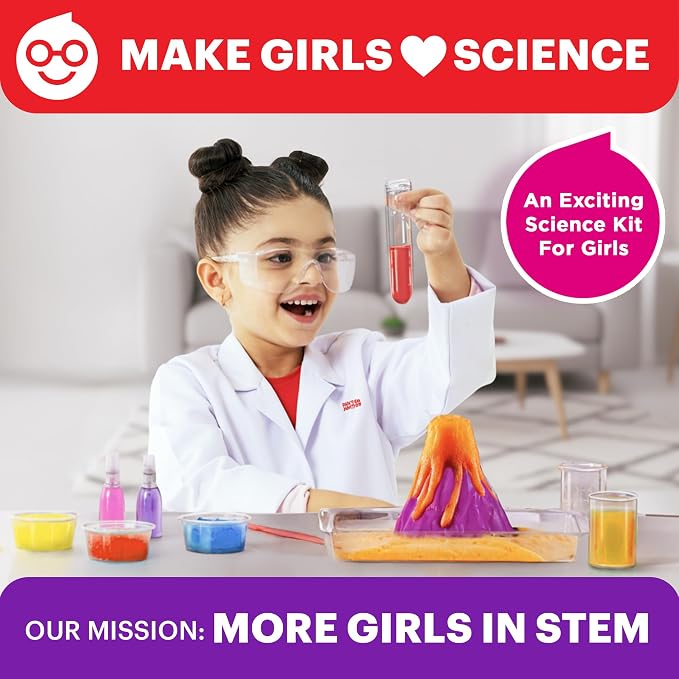Doctor Jupiter Girls' First Science Experiments Kit for Kids Ages 4+ | Birthday Gift Ideas for Girls 4, 5, 6, 7, 8 Year Olds, Science Kits for Kids Ages 5-7, STEM Educational Toys