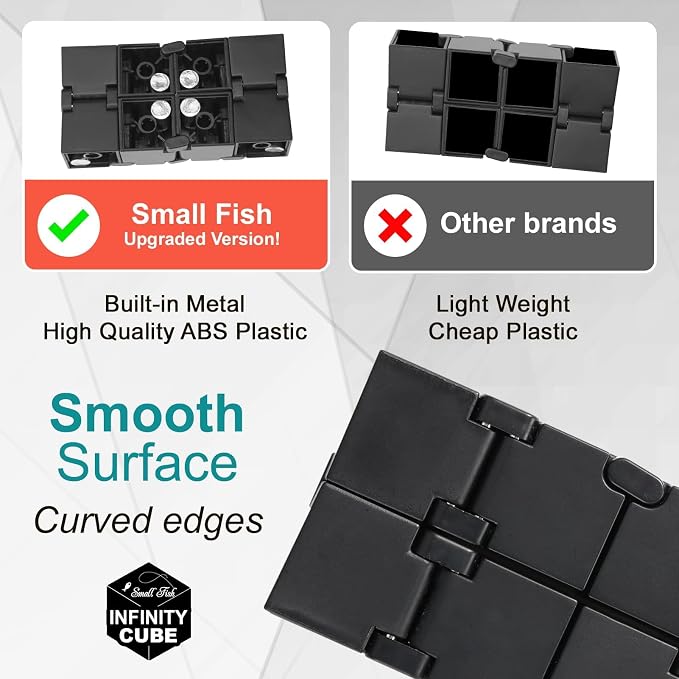 Infinity Cube Fidget Toys for Kids, Adults Anxiety Relief Items Fidget Cube (Pack of 2)