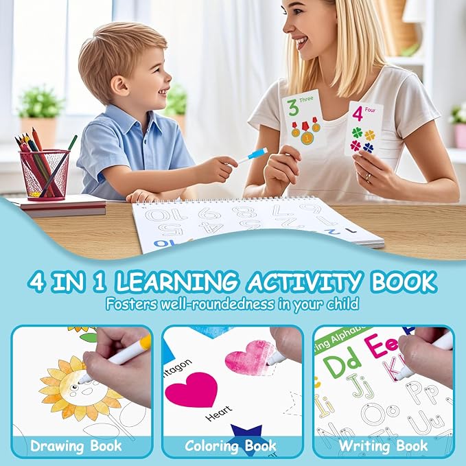 Busy Book for Toddlers - 36 Themes Preschool Learning Activities, Educational Travel Toys for Kids Ages 3+, Montessori Sensory Toys for Autism, Christmas & Birthday Gifts for Boys & Girls