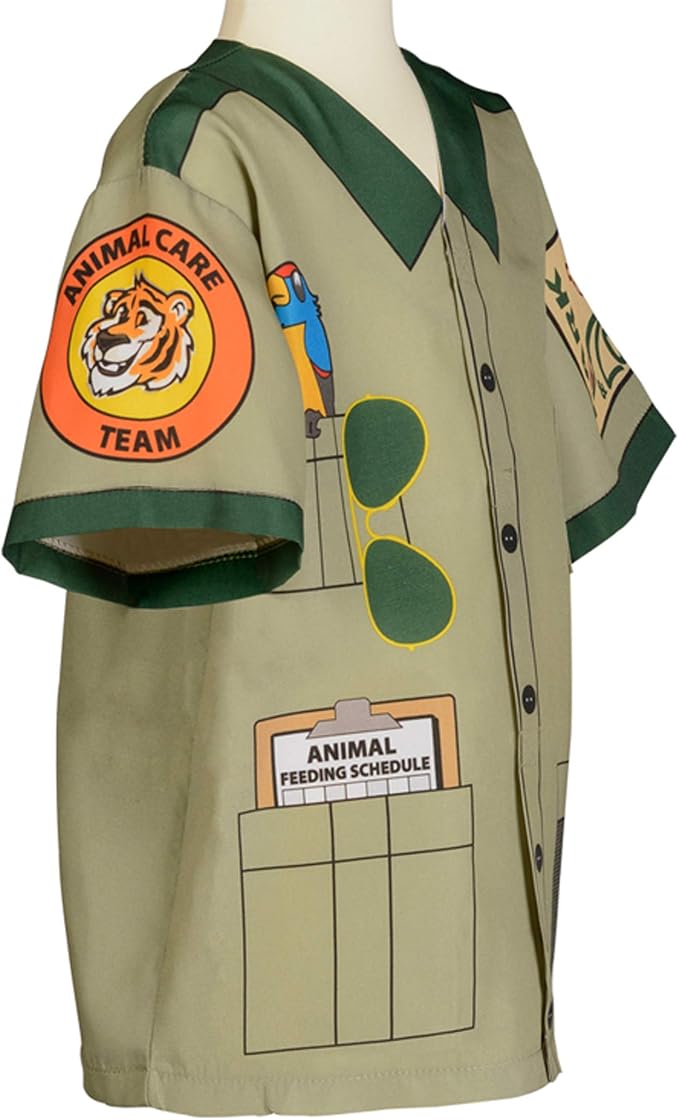 Aeromax My 1st Career Gear Zoo Keeper Top Green, One Size