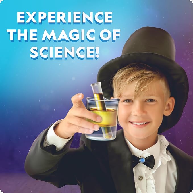 NATIONAL GEOGRAPHIC Science Magic Kit – Science Kit for Kids with 100+ Unique Experiments and Magic Tricks, Chemistry Set and STEM Project, A Great Gift for Boys and Girls (Amazon Exclusive) | Magic Tricks, Chemistry Activities, Hands-On Science Experi...