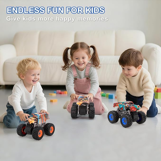 Take Apart Monster Truck STEM Toys for 3-8 Year Old Boys Girls,Educational Building Toys with Electric Drill & Storage Box Gift Birthday Christmas for Boys Girls Kids Toddlers