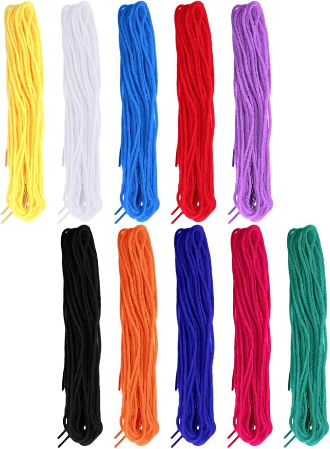 Timgle 200 Pcs Colored Tipped Beading String for Kids Jewelry Making | Lacing Yarn Ideal for Weaving Stringing Projects, Necklace Cord Supports Motor Skills Development, Creative Arts Supplies