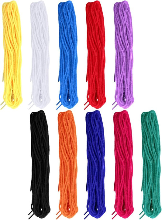 Timgle 200 Pcs Colored Tipped Beading String for Kids Jewelry Making | Lacing Yarn Ideal for Weaving Stringing Projects, Necklace Cord Supports Motor Skills Development, Creative Arts Supplies