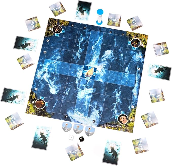 Flow Cooperative Board Game – Strategy Game for 1–4 Players Ages 8+ | Work together in Flow to overcome challenges in an exciting cooperative adventure.