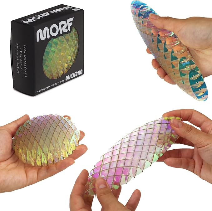 Morf Worm 3D Sensory Figgy Fidget Toy, Unicorn, Small | Quiet Fidget Toy: Sensory Figgy toy for focus and stress relief; satisfying tactile play for classrooms, desks, and travel
