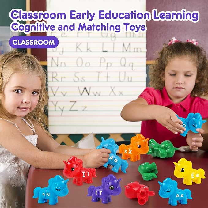 TSYAN Matching Letter Fine Motor Toys for Toddlers,ABC Alphabet Preschool Learning Activities Classroom Must Haves Sensory Sorting Educational Toy Sets for Kids