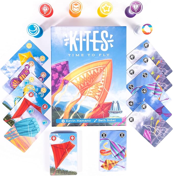 Kites - Time to Fly! | Fun Family Games for Adults, Teens & Kids | Fun Quick Party Games | 10 Minutes | Ages 10 and Up | for 2 to 6 Players | Easy to Learn