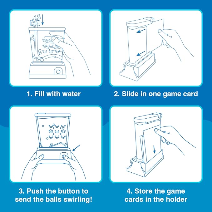 Original Waterfuls Handheld Games, Kids Retro Travel Games, Fidget Toys | Retro Travel Games, Fidget Toys, Water Games, Kids Games, Screen Free, 6 Interchangeable Back Panels