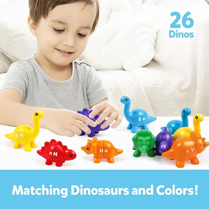 TSYAN Matching Letters Counting Dinosaur Toys