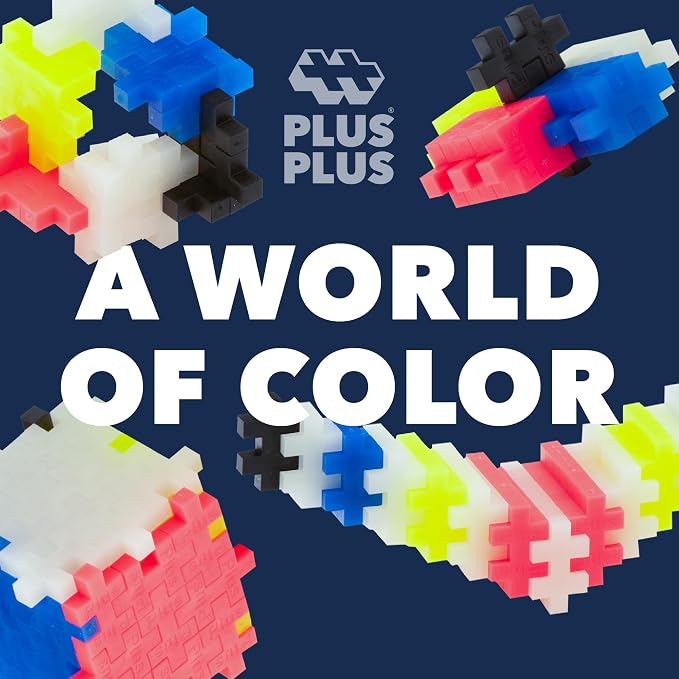 PLUS PLUS 240 Piece Pearl Mix - Mini Waffle Blocks, Classroom Must Haves | STEM Toys, Sensory Bin Fillers, Occupational Therapy Tools, Gifts for Boys & Girls, Christmas Stocking Stuffers for Kids