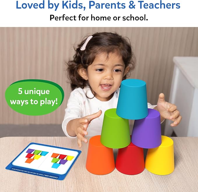 Skillmatics Silicone Rainbow Sorting Game – Learning & Educational Toy | Matching, Counting & Sequencing, Color Recognition, Fine Motor Skills, Gift for Toddlers, Boys and Girls Ages 3, 4, 5, 6
