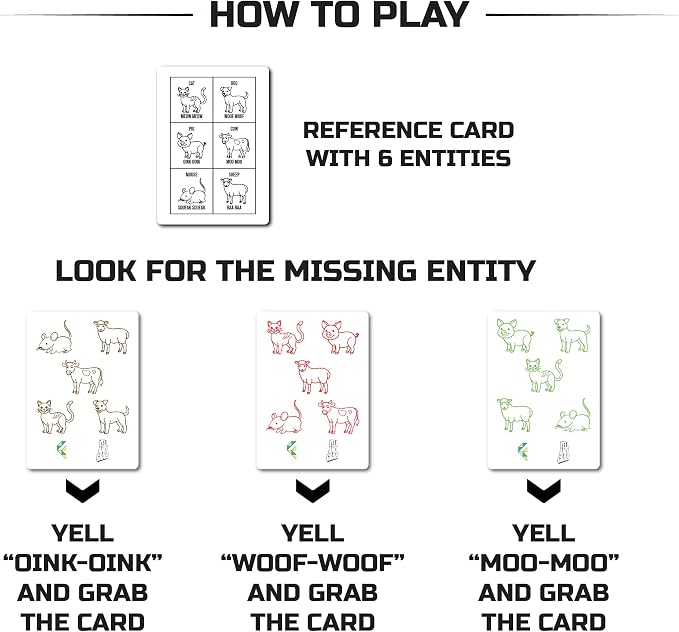Yell and Grab, Card Games for Kids
