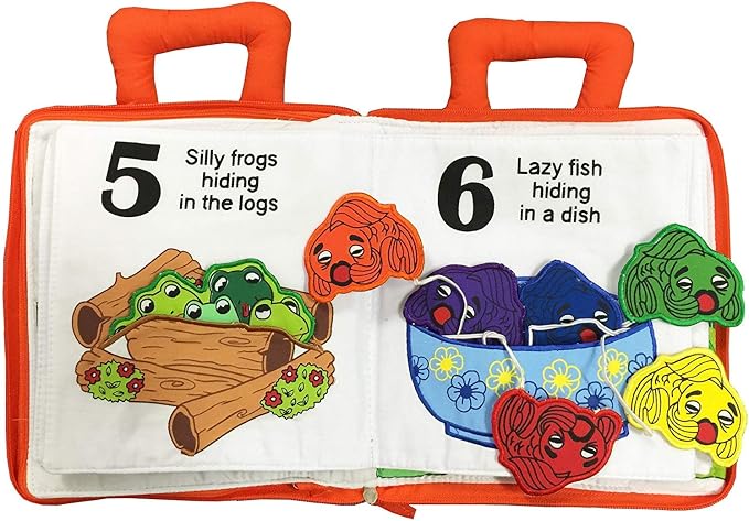 Pockets of Learning Personalized Count and Seek Child's First Counting Quiet Book Engaging Activity Busy Book for Toddlers and Children | Interactive Discover and Learn | Sensory Educational Toy