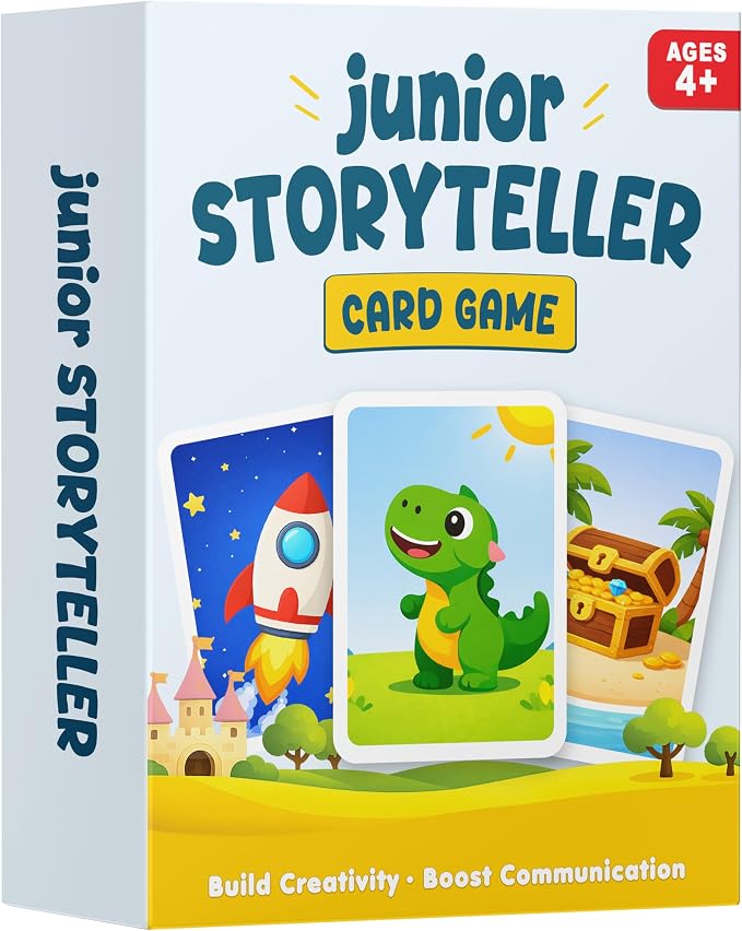Junior Storyteller, Conversation Card Game for Kids 4-8, Speech Therapy Toy | Fun Learning Activity & Educational Game for Kids, Speech Therapy Resource, Special Education & Preschool Classroom Must Have