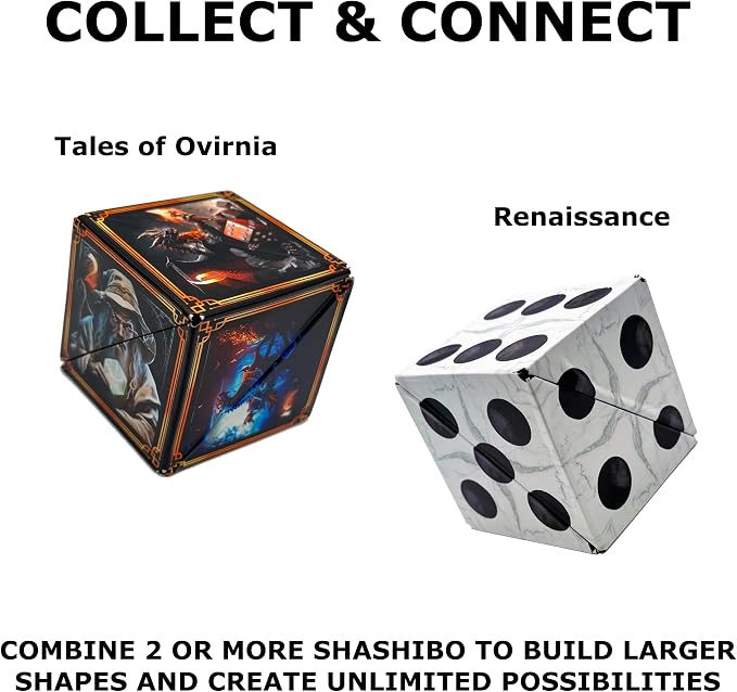 Shashibo DODECA Magnetic Puzzle Cube, Stress Relief Fidget Toy | 100+ Possible Shapes, Sensory Fidget Toy For Adults & Kids, Fun Shape Shifting Puzzle Box For All Ages