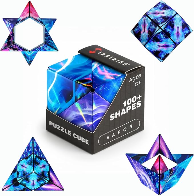 Shashibo DODECA Magnetic Puzzle Cube, Stress Relief Fidget Toy | 100+ Possible Shapes, Sensory Fidget Toy For Adults & Kids, Fun Shape Shifting Puzzle Box For All Ages