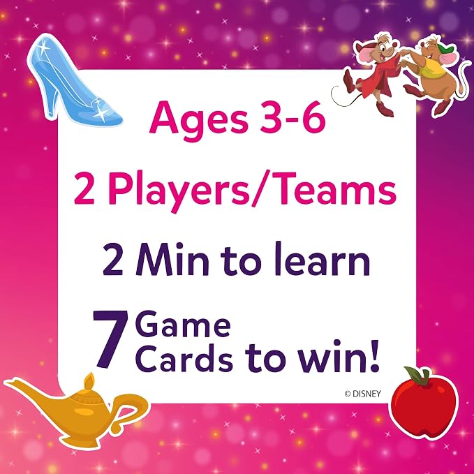 Skillmatics Guess in 10 Card Game Disney Princess – Gift for Preschool Kids | Family Trivia Game, Educational Travel Toy, Board Game, Cinderella, Ariel, Screen-Free Fun, Girls & Boys Ages 3, 4, 5, 6