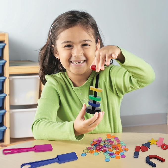SAYAYA 122 PCS Magnetic Science Kit for Kids - Magnetic Balls, Bingo Wands with Chips, STEM Learning Set Magnet Toys for Classroom, Back to School Supplies, Educational Activities Gift for Boys Girls