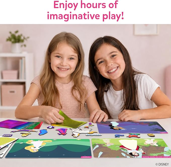 Skillmatics Foil Fun Disney Princess, Foil Art & Craft Kit, Gift for Kids | Travel Toy, Mess-Free Sticker Activity, DIY Decor, For Fans of Cinderella, Ariel & Jasmine, Girls & Boys Ages 4, 5, 6, 7, 8