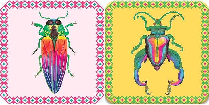 eeBoo Little Beetles Memory & Matching Game, Ages 3+, 1-4 Players | Introduces beetle species & vocabulary. Sharpens recognition, concentration & memory skills. Includes 36 tiles, 18 pairs