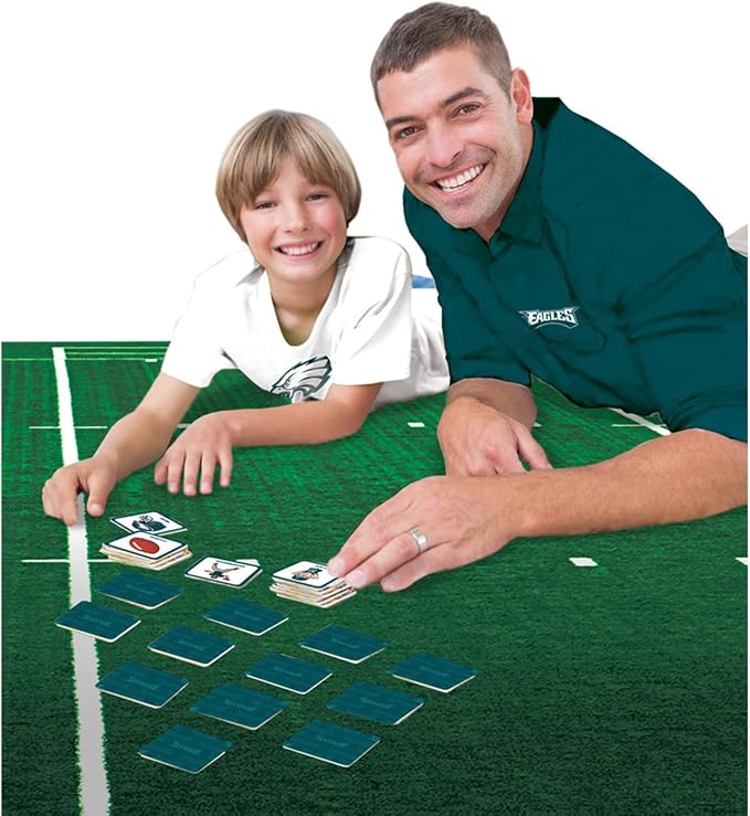 MasterPieces Sports Games - Philadelphia Eagles NFL Matching Game - Game for Kids and Family - Laugh and Learn