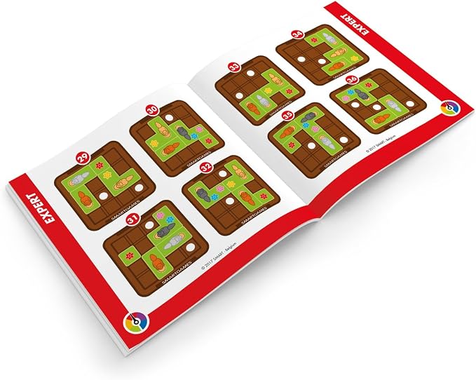 SmartGames Squirrels Go Nuts Sliding Logic Travel Puzzle Game with 60 Challenges for Kids Ages 6+