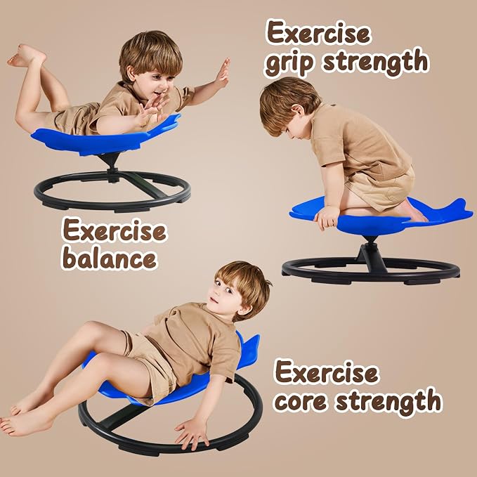 Sensory Spinning Chair for Kids with Autism | Toddler Sit and Spin ADHD Chair,Sensory Room Must Haves, Improves Balance & Motion Relief,Gift For Ages 3+