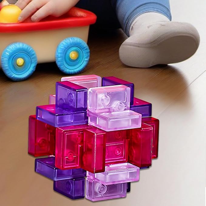 Simhoa IQ Challenge Puzzle Set, 7x7x7cm, Engaging Mind Games for All, Style G