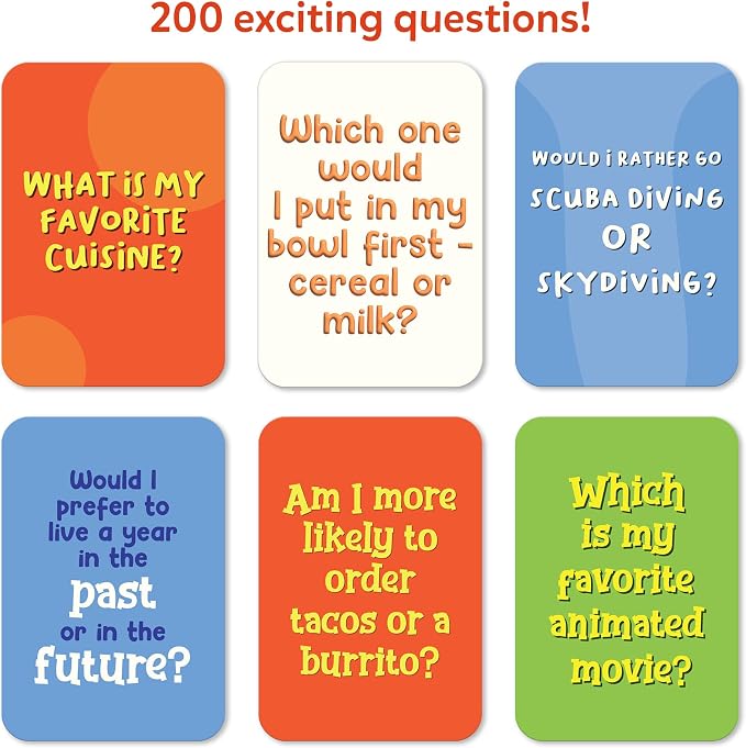 Skillmatics Who Knows You Best? – Card & Board Game for Family Game Nights | Conversation Game for Kids, Boys, Girls, Teens & Adults, Fun for Parties, 200 Questions, Gift for Ages 8, 9, 10 and Up