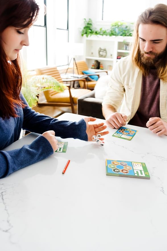 CATAN Dice Game - Portable Fun for On-the-Go Adventures! Strategy Game, Family Game for Kids and Adults, Ages 7+, 1-4 Players, 15-30 Minute Playtime, Made by CATAN Studio | Portable Fun for On-the-Go Adventures, Strategy Game, Family Game for Kids and ...