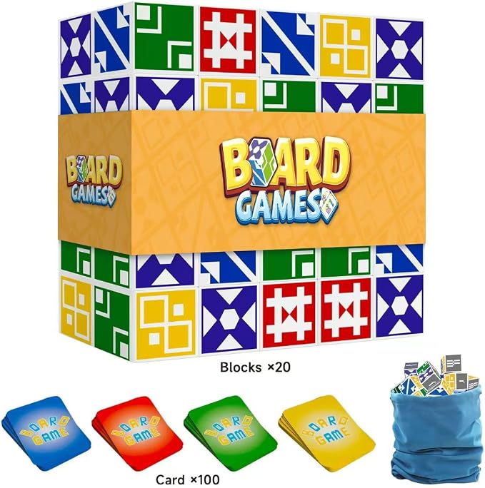 BBnote Matching Puzzle Game for Kids & Adults, Family Board Games Block for Boys & Girls Ages 6-8 8-12, 3+ Player Card Puzzles for Children 6+ Year Olds