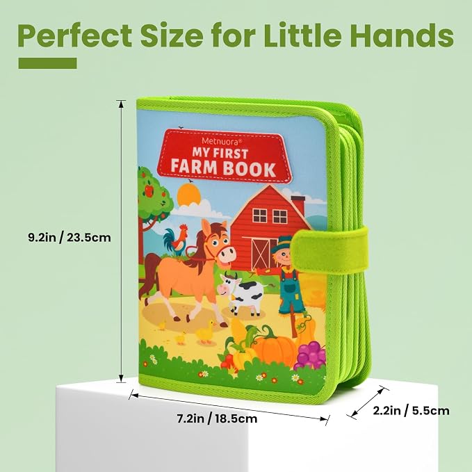 Busy Book for Toddlers, Interactive Busy Book - Educational Quiet Learning Toy for Developing Fine Motor Skills, Airplane and Car Travel Toy for Toddlers