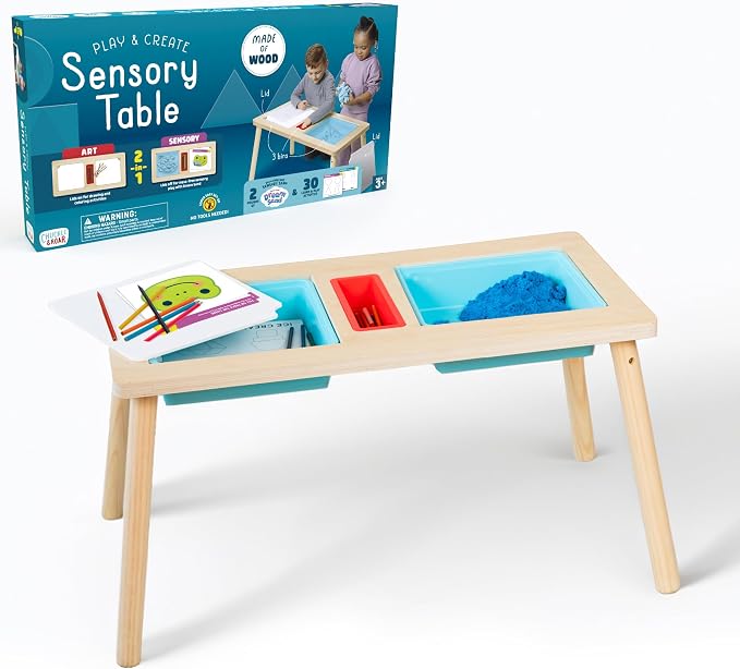 Chuckle & Roar - Play and Create Sensory Table - Indoor Mess Free Fun - Sensory and Tactile Engagement - Great for Preschoolers - Ages 3 and Up
