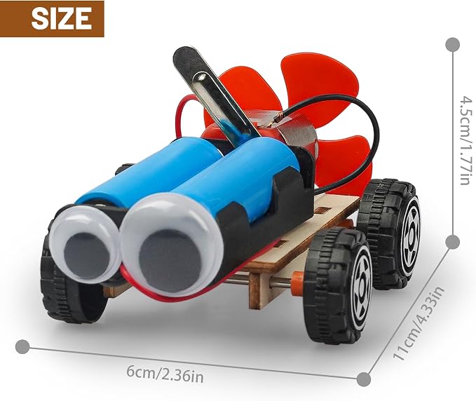 STEM Science Kits for Kids Age 8-12, 6 Set Wind-Powered Cars Building Kit | Science Experiments 6-8 8-10, Wood Crafts for Boys Girls STEM Toys, School Classroom Return Gifts for 8 9 10 12 13 Year Old