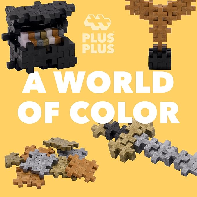 PLUS PLUS 240 Piece Treasure Mix - Mini Waffle Blocks, Classroom Must Haves | STEM Toys, Sensory Bin Filler, Autistic Kids Must Haves, Gifts for Boys & Girls, Christmas Stocking Stuffers for Kids