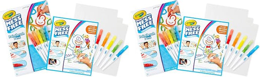 Crayola Color Wonder Paintbrush Pens & Paper, Mess Free Coloring for Toddlers, Painting Set, Toddler Arts & Crafts, Kids Gift, 6 Piece Set (Pack of 2)